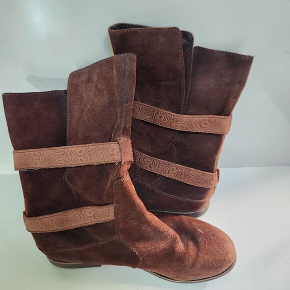 EMU Australia Wood Leather Ainslie 10" Shaft Suede Boot Size 10 EU 42 - Picture 6 of 12